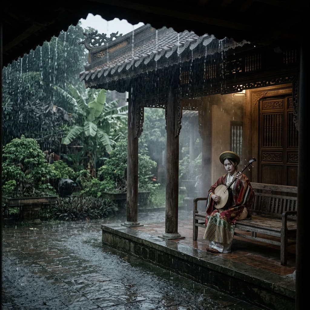 Tiếng Đàn Nguyệt Trong Đêm Mưa Huế